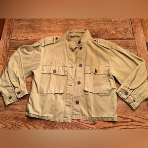 Zara khaki Military Style Jacket